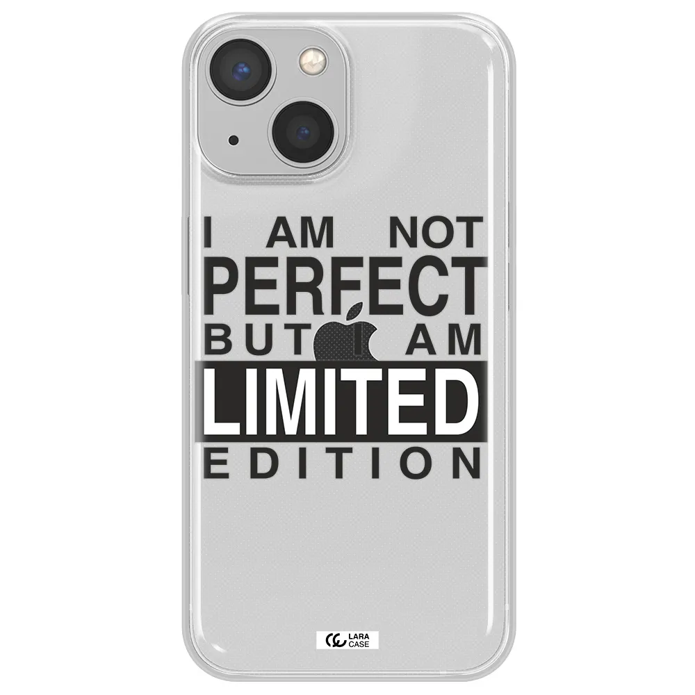 I Am Not Perfect Apple iPhone 13 Clear TPU Case