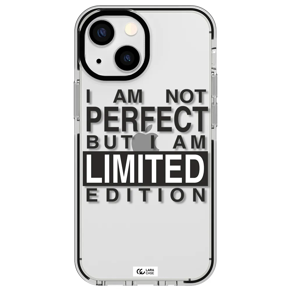 I Am Not Perfect Apple iPhone 13 mini impact black border Case