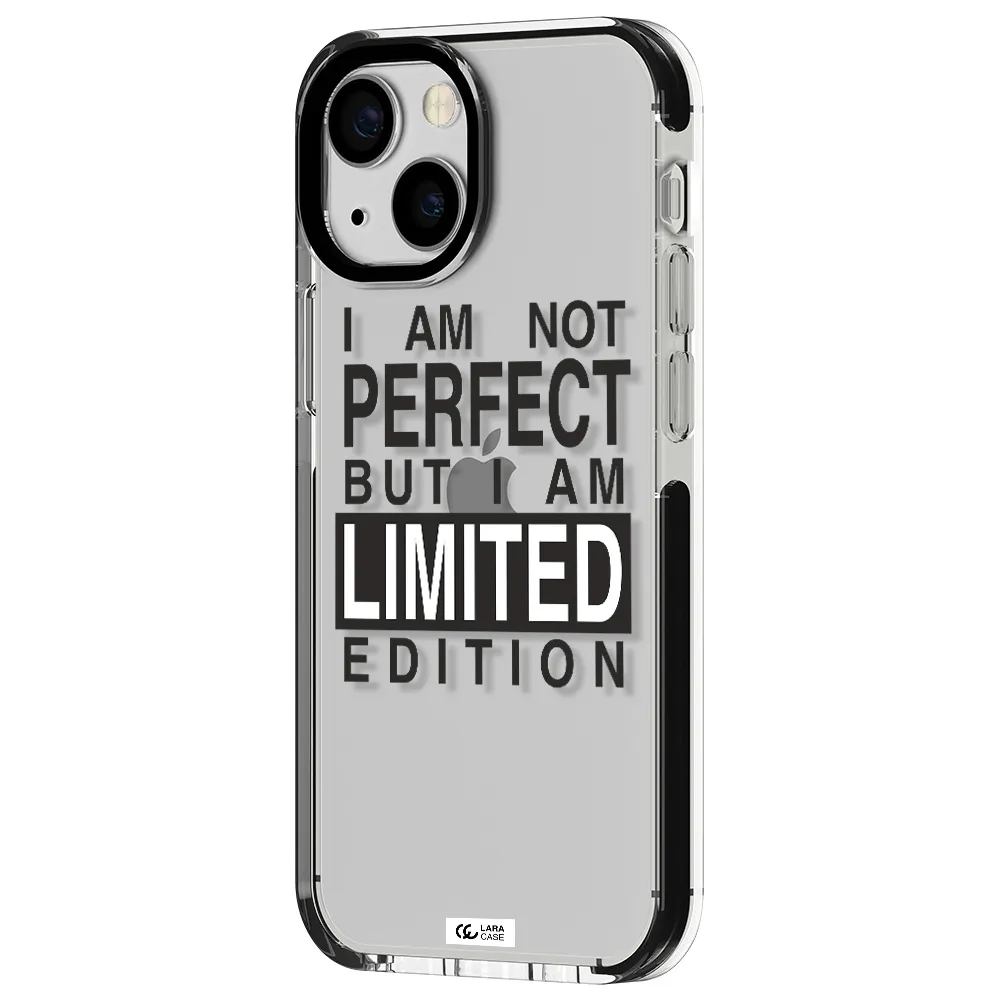I Am Not Perfect Apple iPhone 13 mini impact black border Case