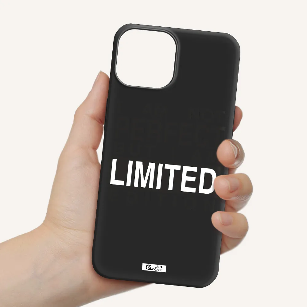 I Am Not Perfect Apple iPhone 13 mini Silicone black Case