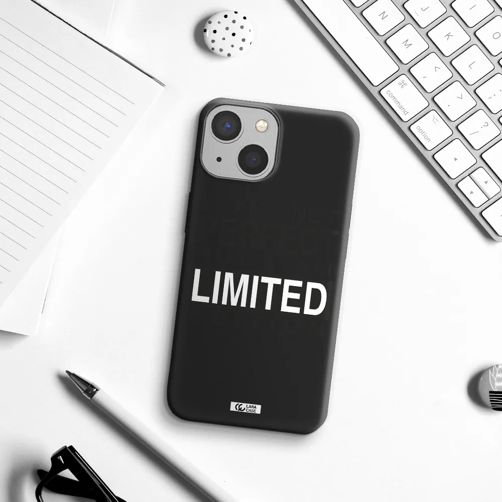 I Am Not Perfect Apple iPhone 13 mini Silicone black Case