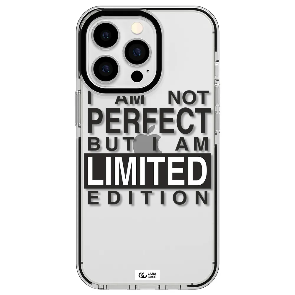 I Am Not Perfect Apple iPhone 13 Pro impact black border Case