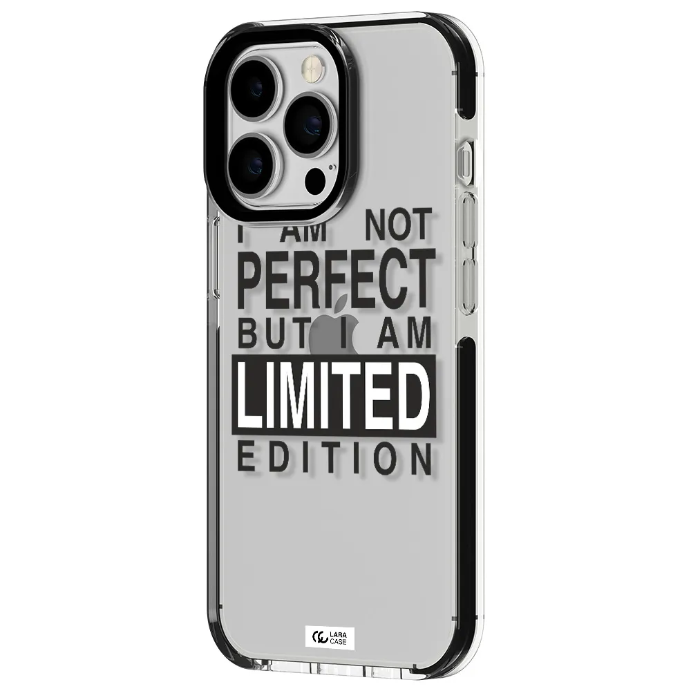I Am Not Perfect Apple iPhone 13 Pro impact black border Case