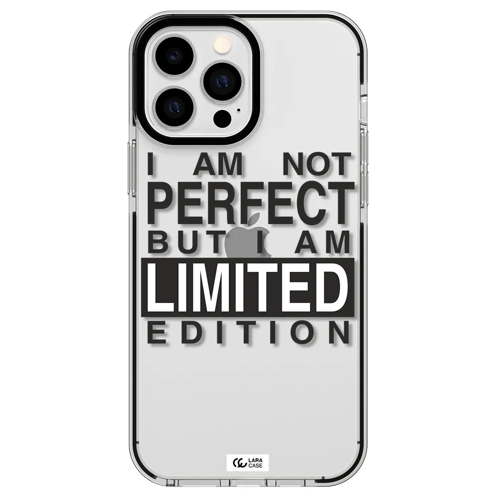 I Am Not Perfect Apple iPhone 13 Pro Max impact black border Case