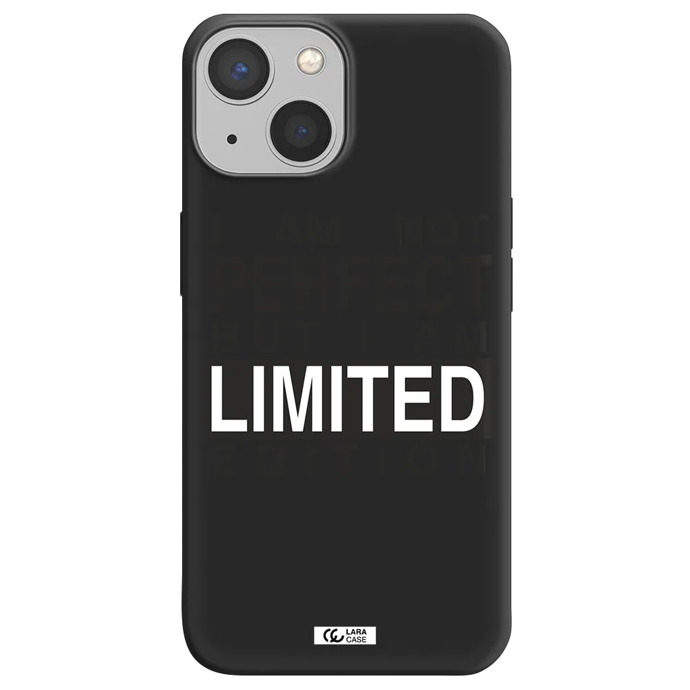 I Am Not Perfect Apple iPhone 13 Silicone black Case