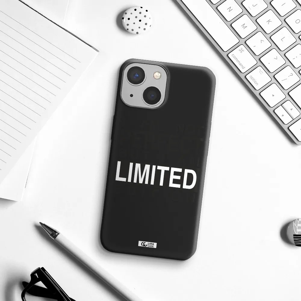 I Am Not Perfect Apple iPhone 13 Silicone black Case