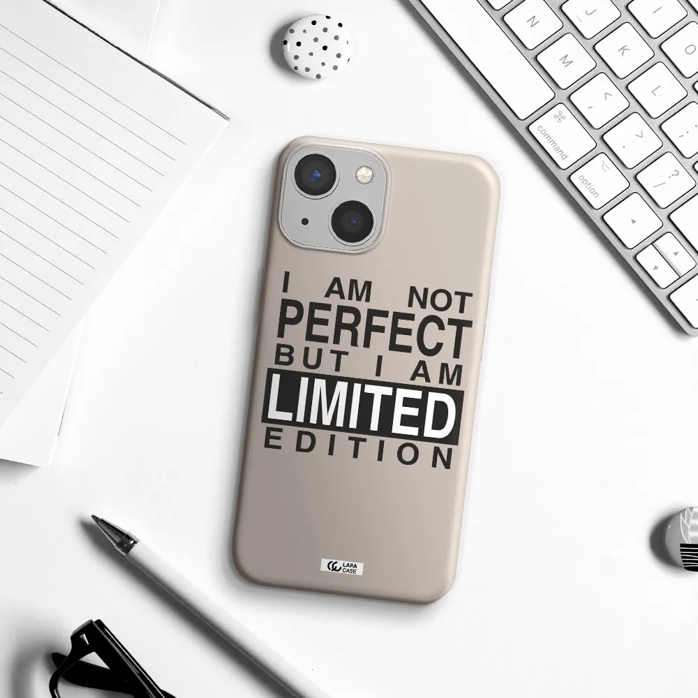 I Am Not Perfect Apple iPhone 13 Silicone Stone Case