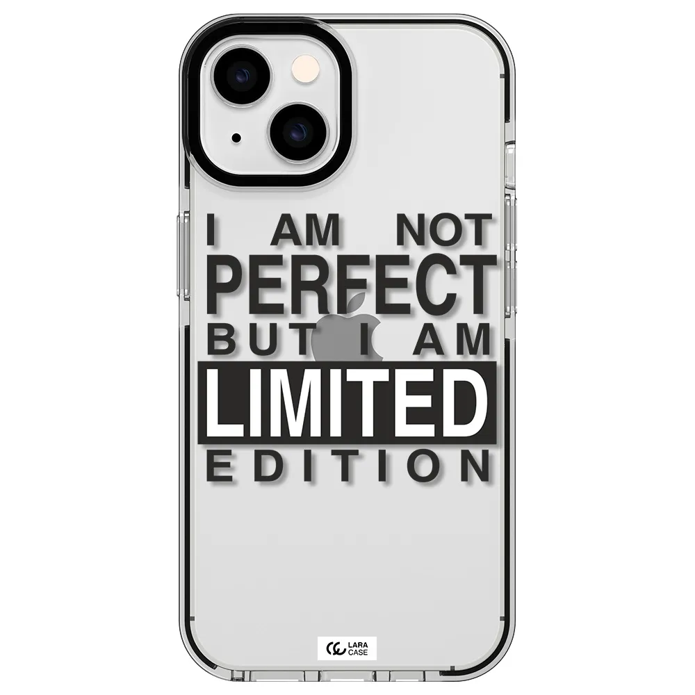 I Am Not Perfect Apple iPhone 14 impact black border Case
