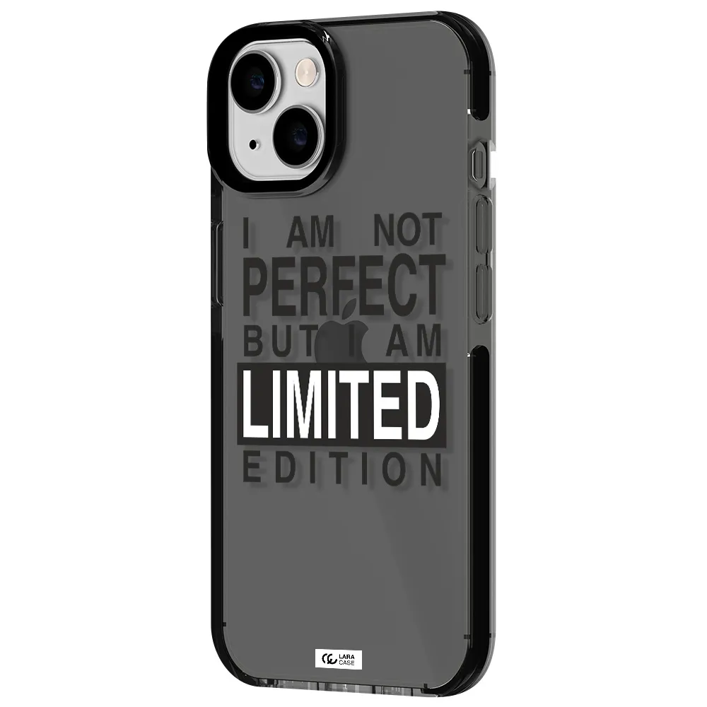 I Am Not Perfect Apple iPhone 14 impact Smoke Black Case