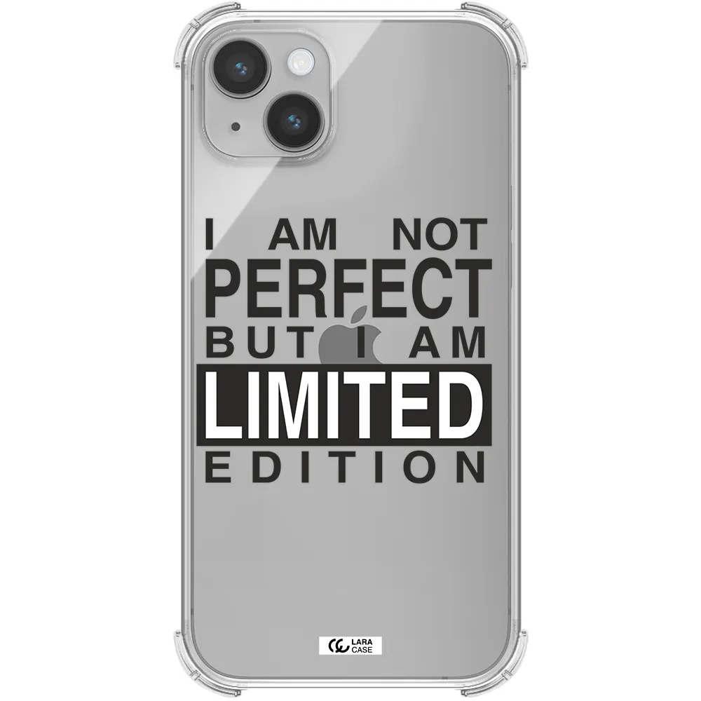 I Am Not Perfect Apple iPhone 14 plus Clear PC Case