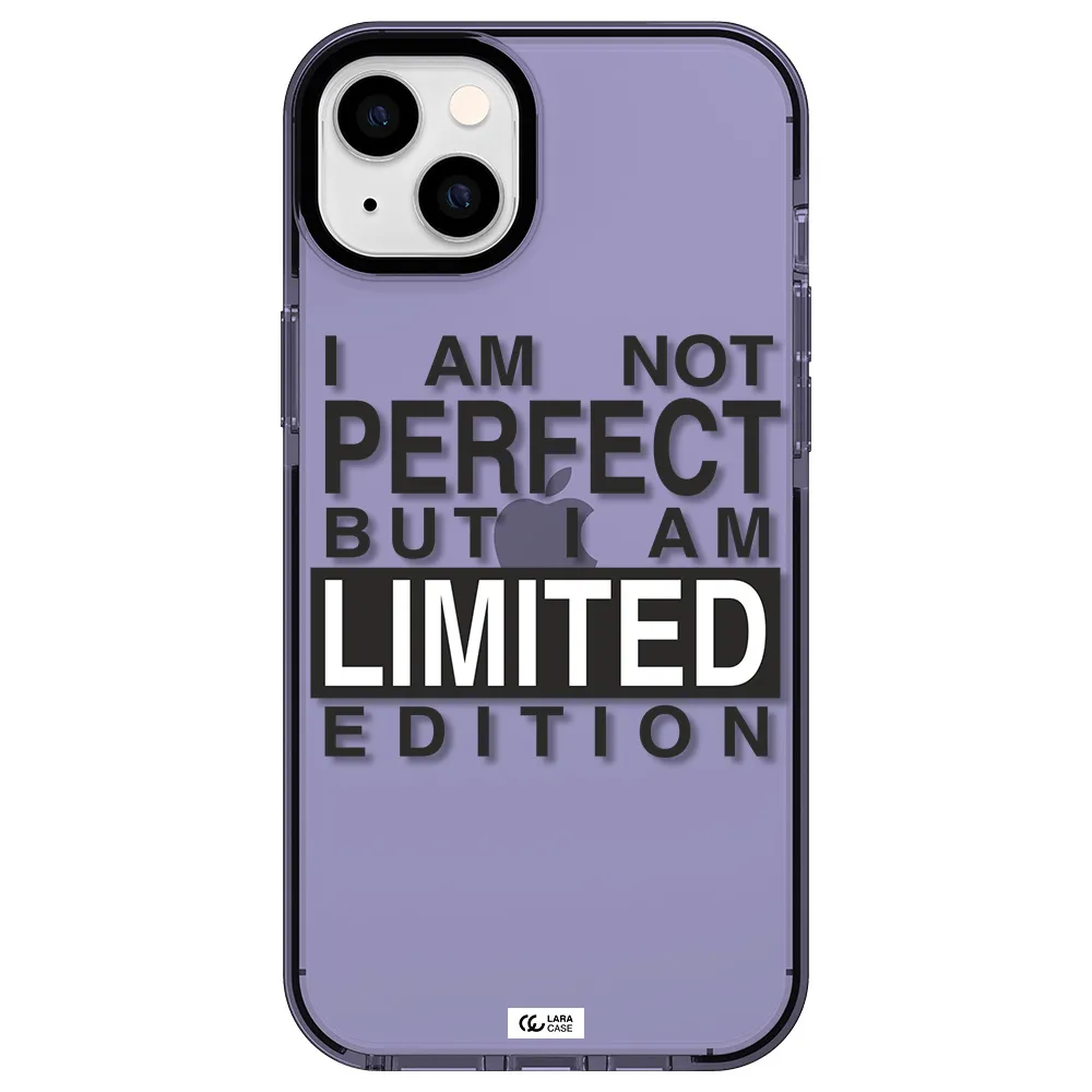 I Am Not Perfect Apple iPhone 14 plus impact Lilac Case
