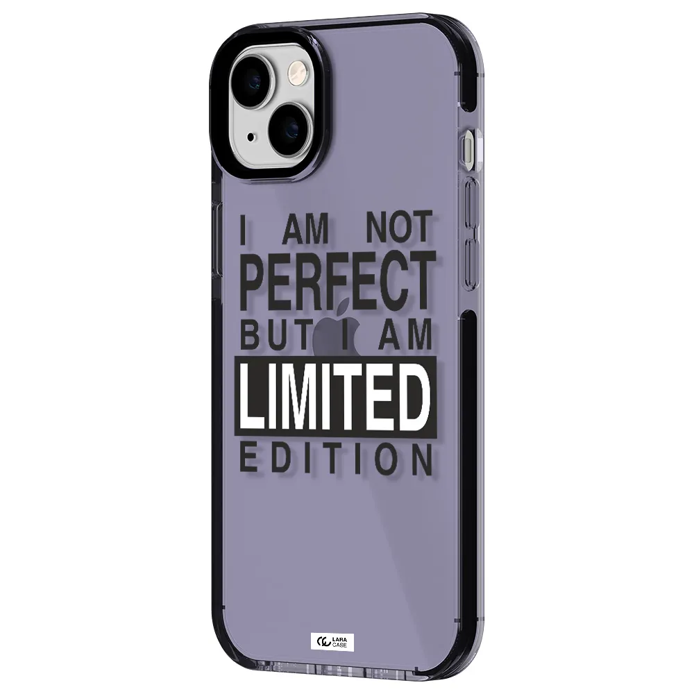 I Am Not Perfect Apple iPhone 14 plus impact Lilac Case