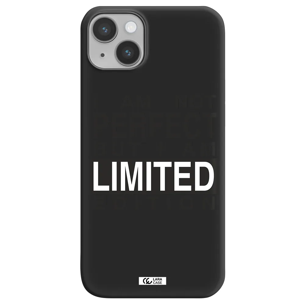 I Am Not Perfect Apple iPhone 14 plus Silicone black Case