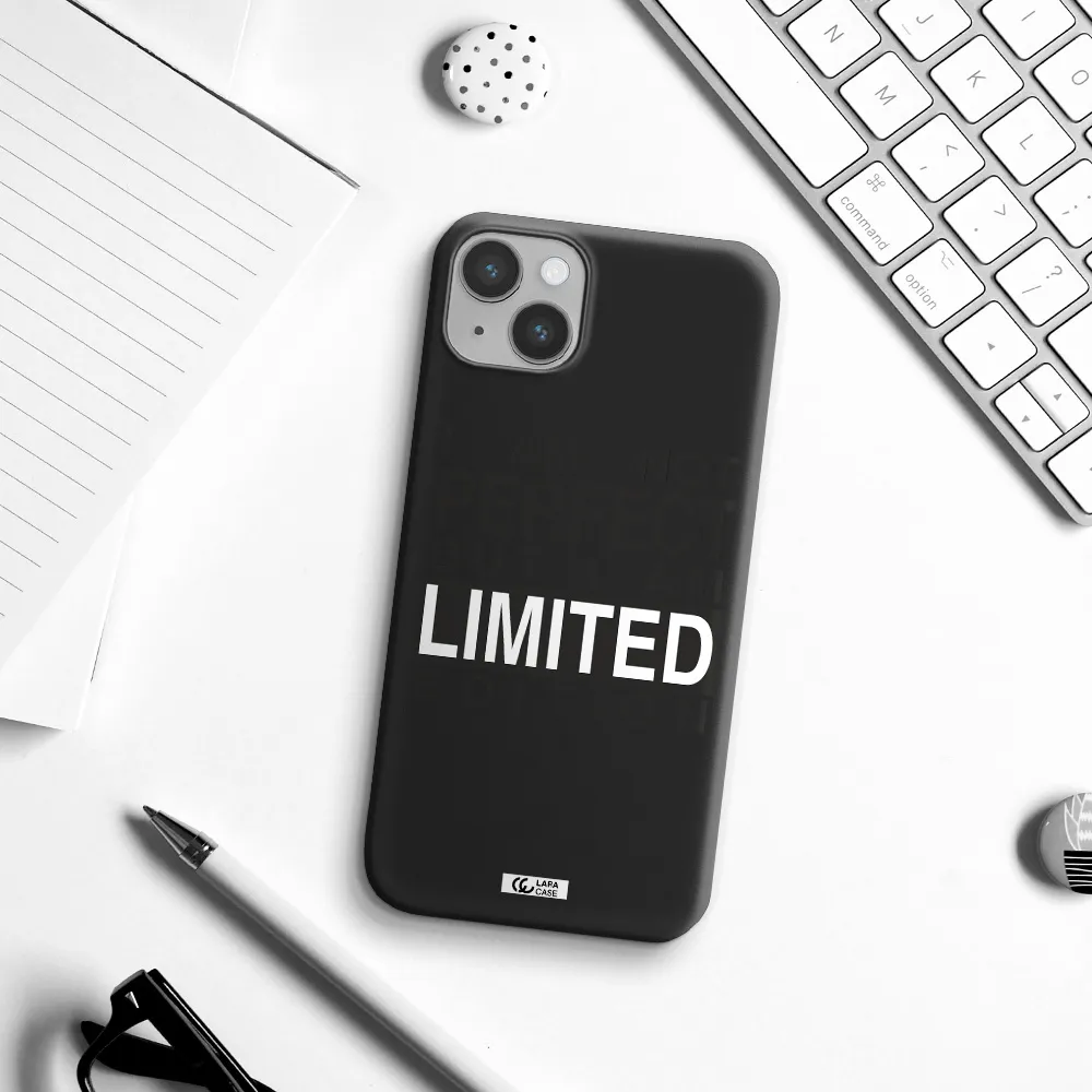 I Am Not Perfect Apple iPhone 14 plus Silicone black Case
