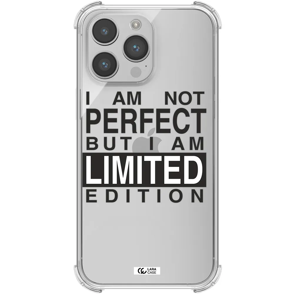 I Am Not Perfect Apple iPhone 14 pro Clear PC Case
