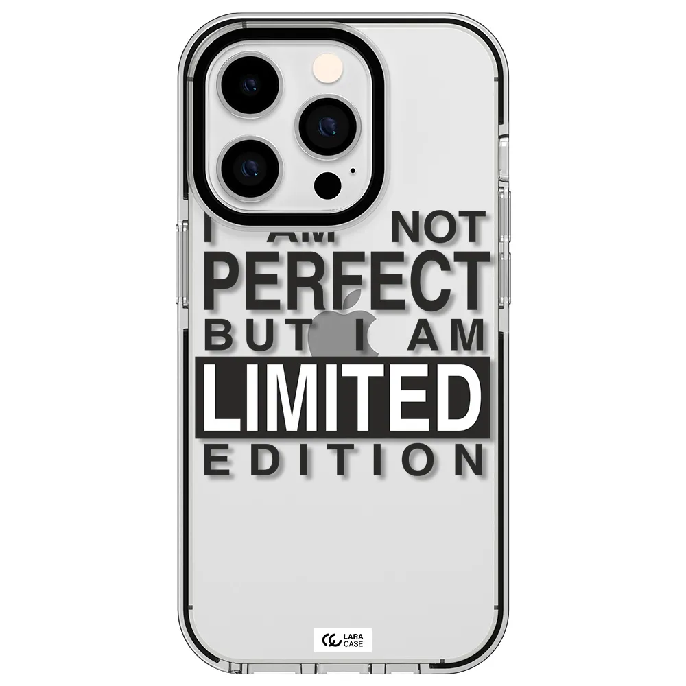 I Am Not Perfect Apple iPhone 14 pro impact black border Case