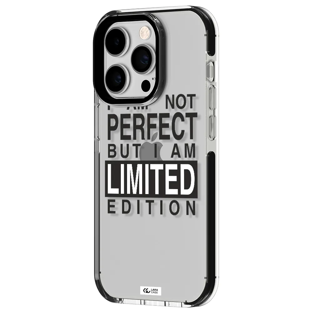 I Am Not Perfect Apple iPhone 14 pro impact black border Case