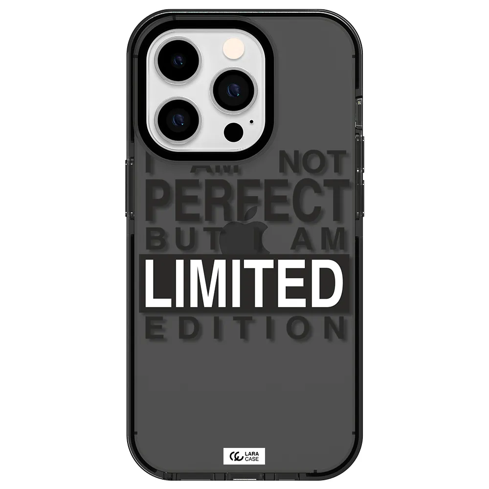 I Am Not Perfect Apple iPhone 14 pro impact Smoke Black Case