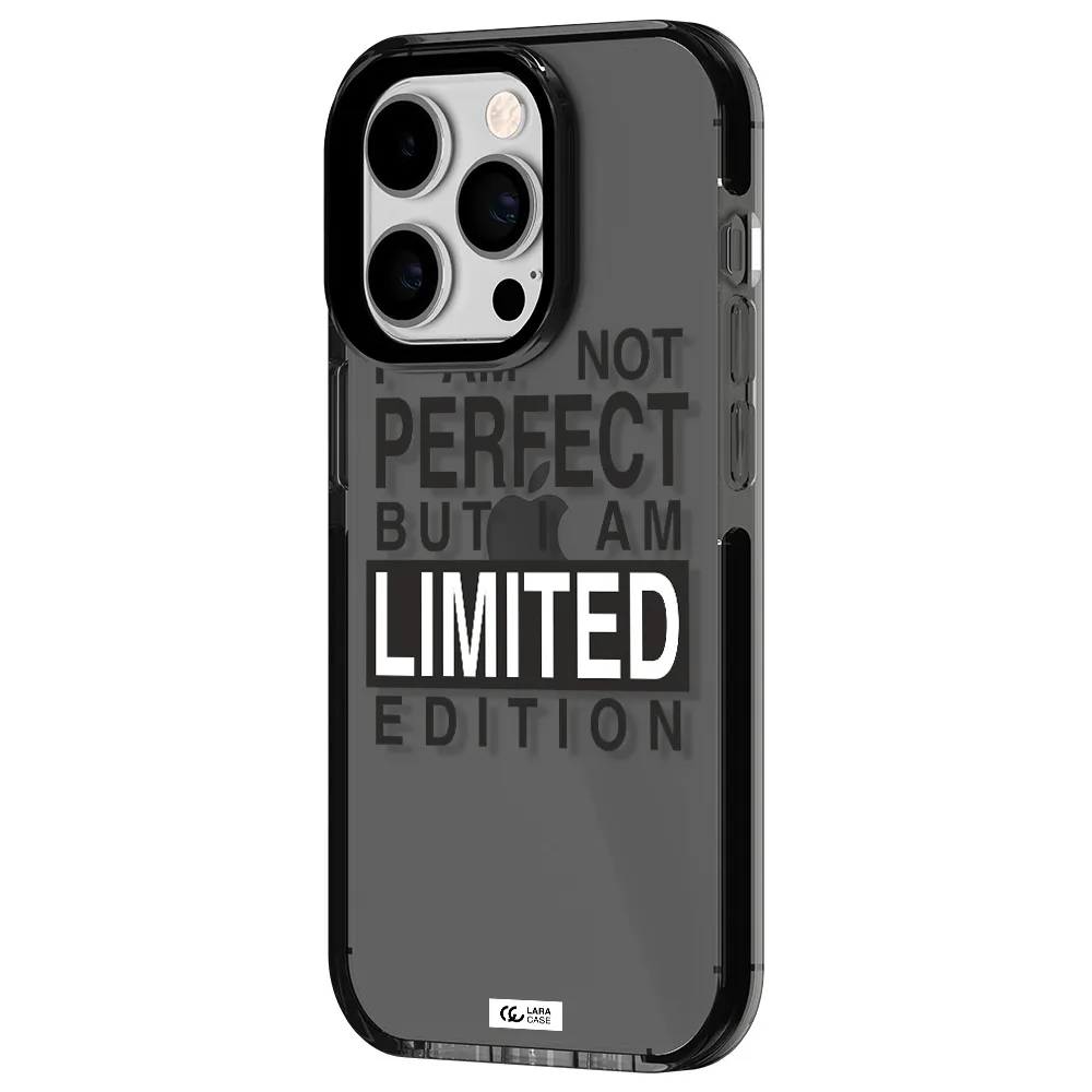 I Am Not Perfect Apple iPhone 14 pro impact Smoke Black Case
