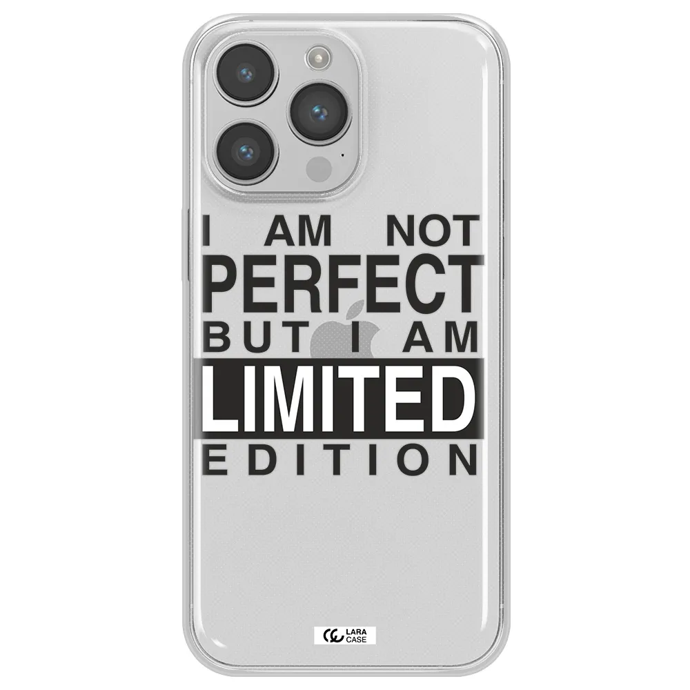 I Am Not Perfect Apple iPhone 14 pro max Clear TPU Case