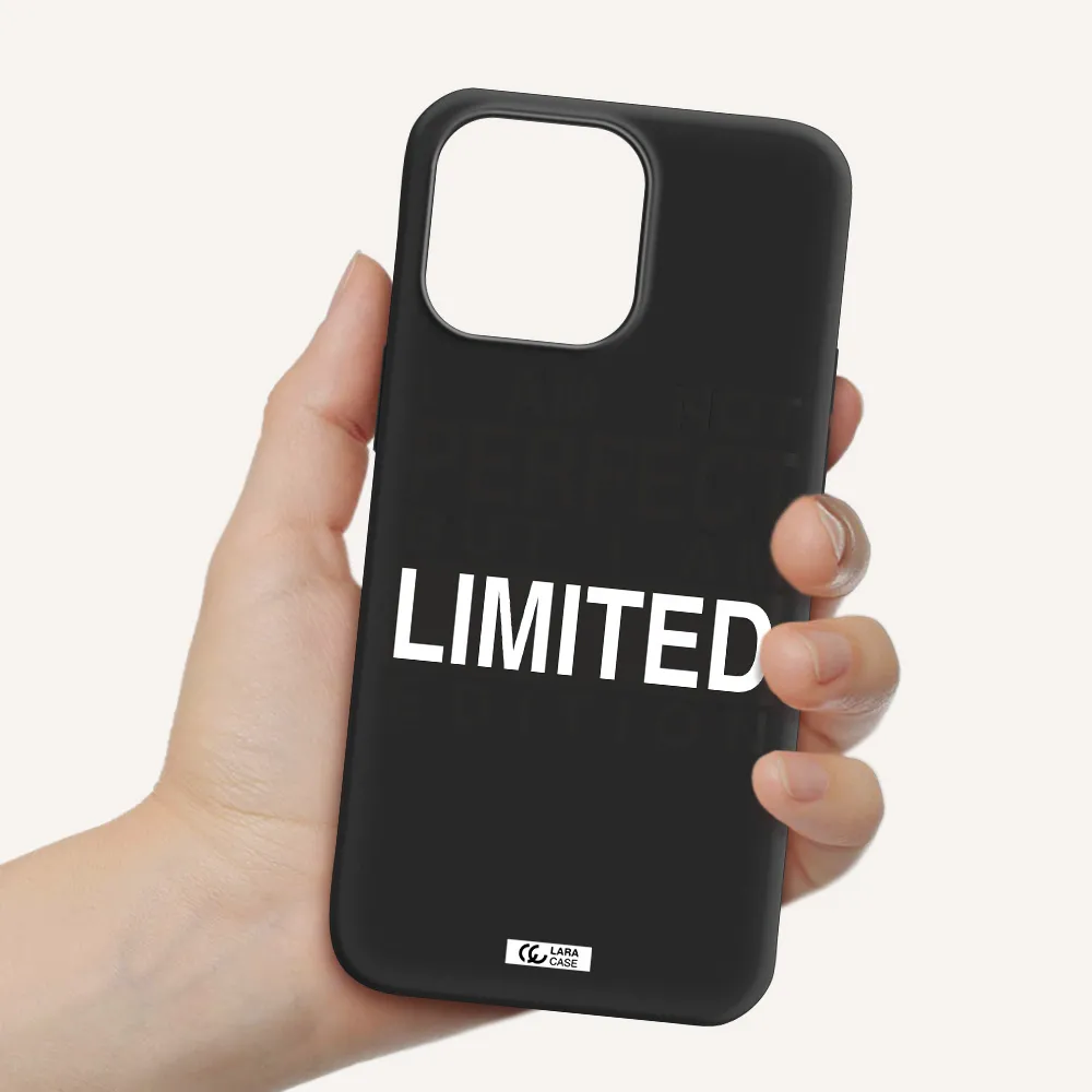 I Am Not Perfect Apple iPhone 14 pro max Silicone black Case