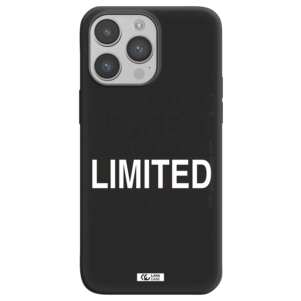I Am Not Perfect Apple iPhone 14 pro Silicone black Case