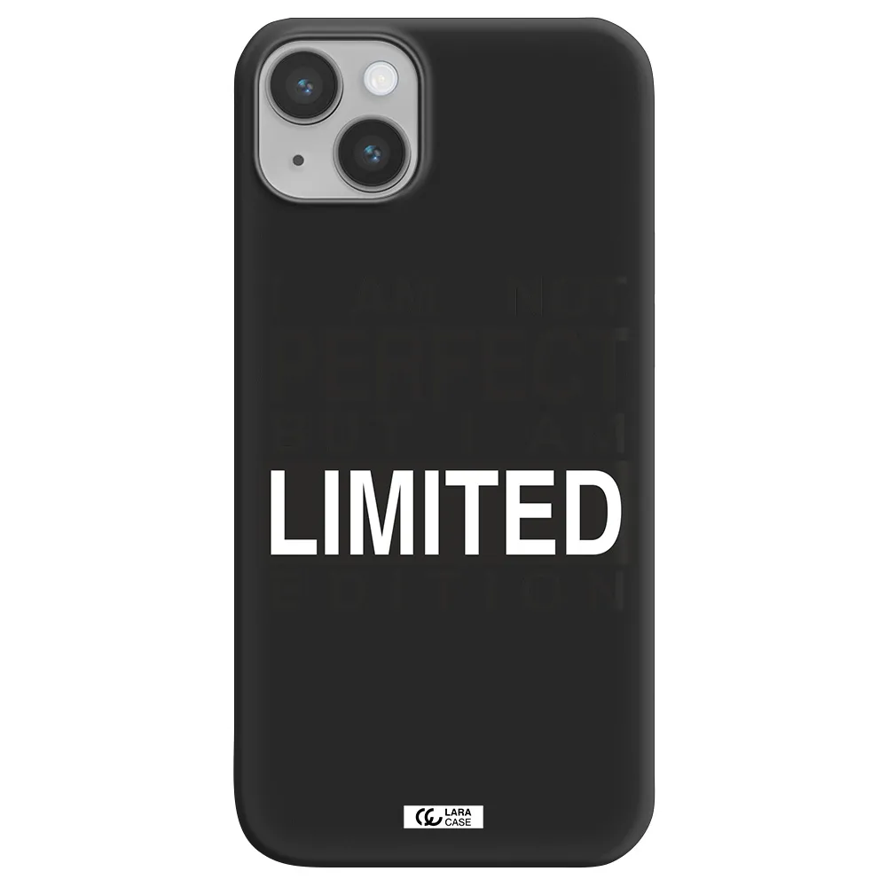 I Am Not Perfect Apple iPhone 14 Silicone black Case