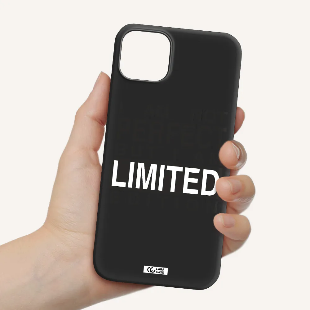 I Am Not Perfect Apple iPhone 14 Silicone black Case