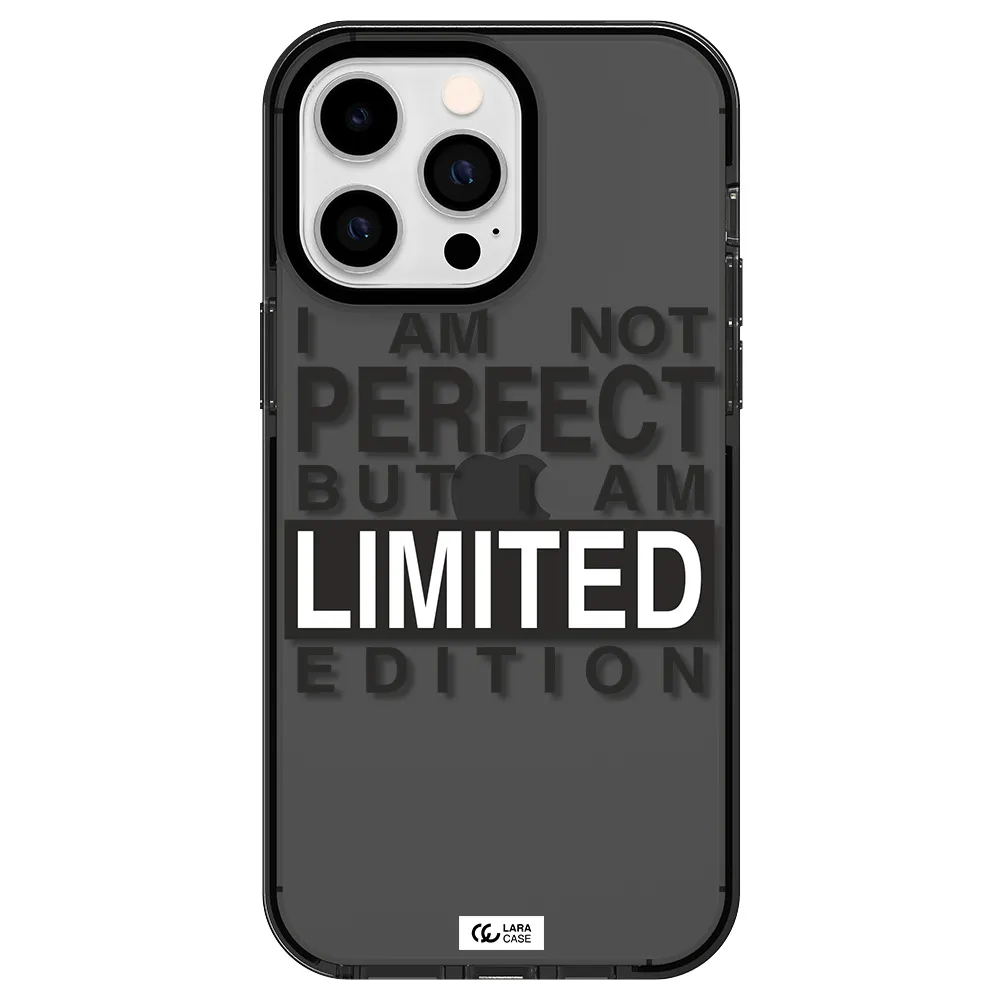 I Am Not Perfect Apple iPhone 15 Pro impact Smoke Black Case