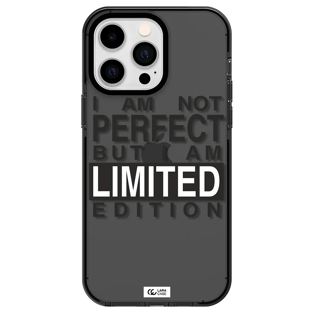 I Am Not Perfect Apple iPhone 15 Pro Max impact Smoke Black Case