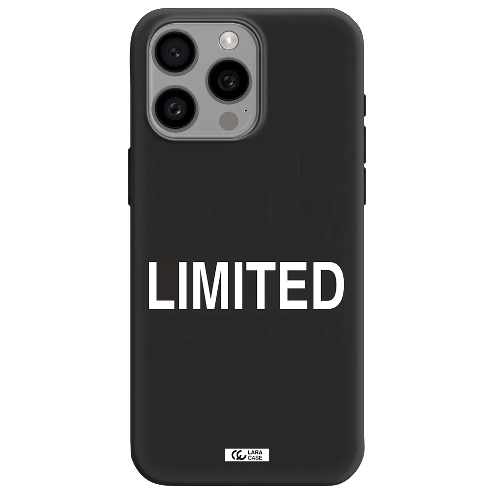 I Am Not Perfect Apple Iphone 15 Pro max Silicone black Case