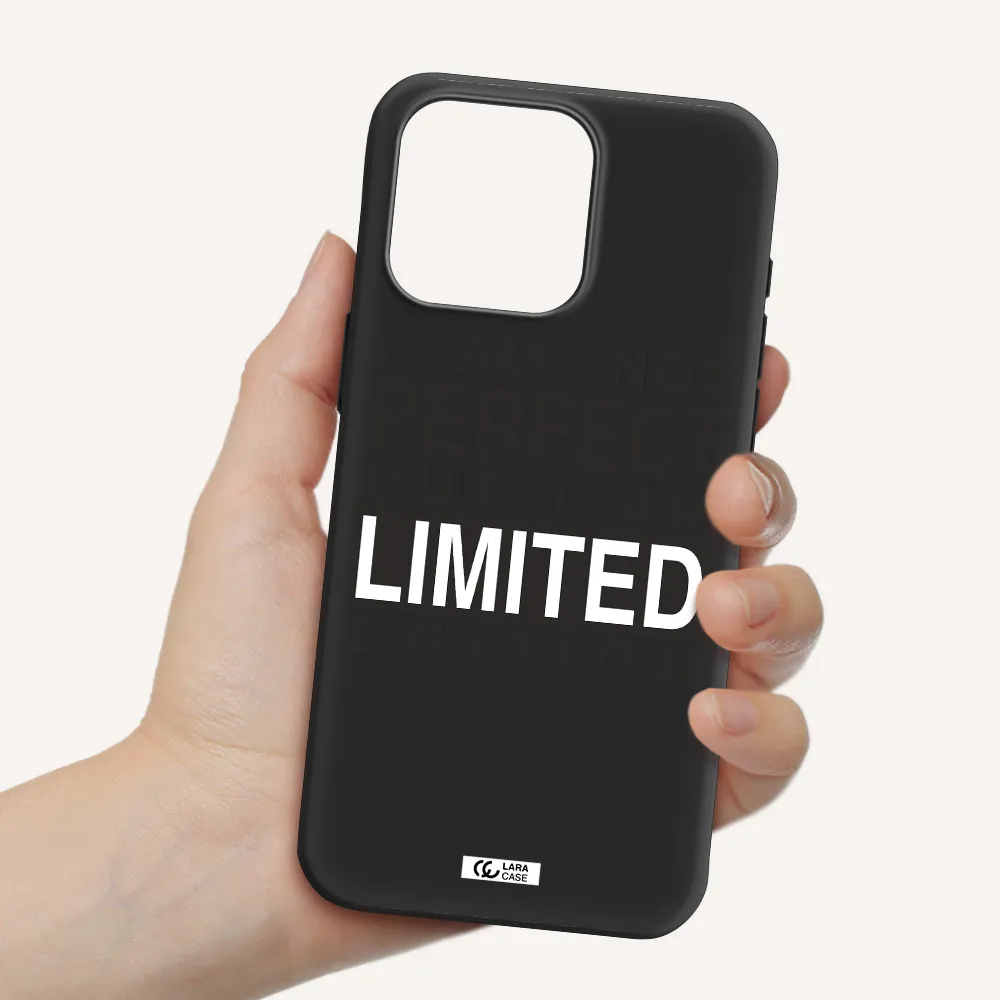 I Am Not Perfect Apple Iphone 15 Pro max Silicone black Case