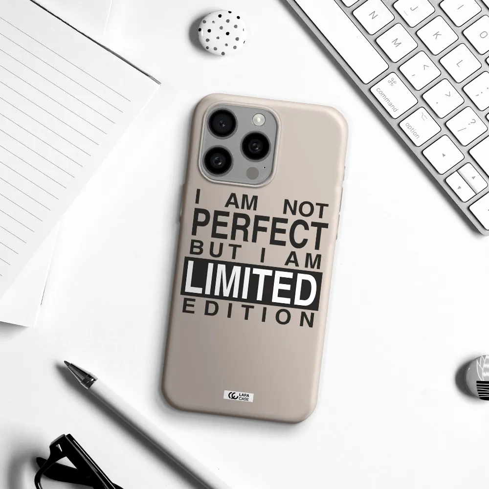 I Am Not Perfect Apple Iphone 15 Pro max Silicone Stone Case