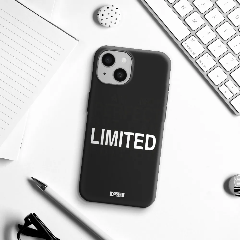I Am Not Perfect Apple iPhone 15 Silicone black Case