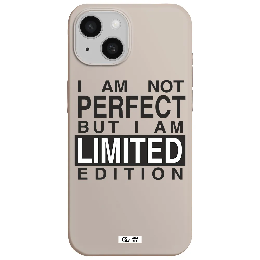 I Am Not Perfect Apple iPhone 15 Silicone Stone Case