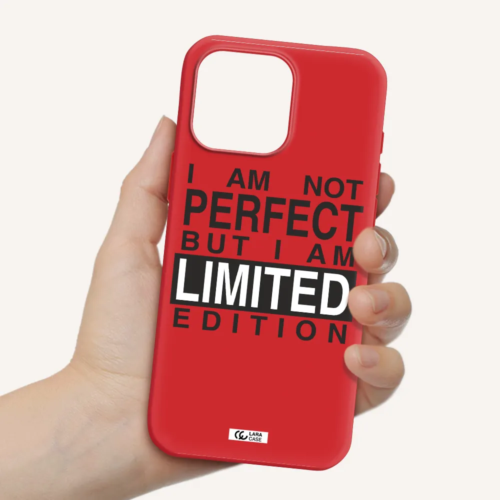 I Am Not Perfect Apple Iphone 16 Pro Max Silicone Imperial Red Case