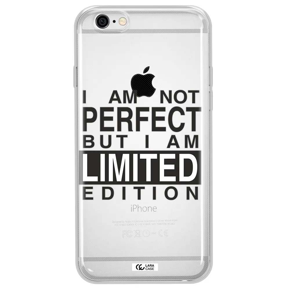 I Am Not Perfect Apple iPhone 6 Clear TPU Case
