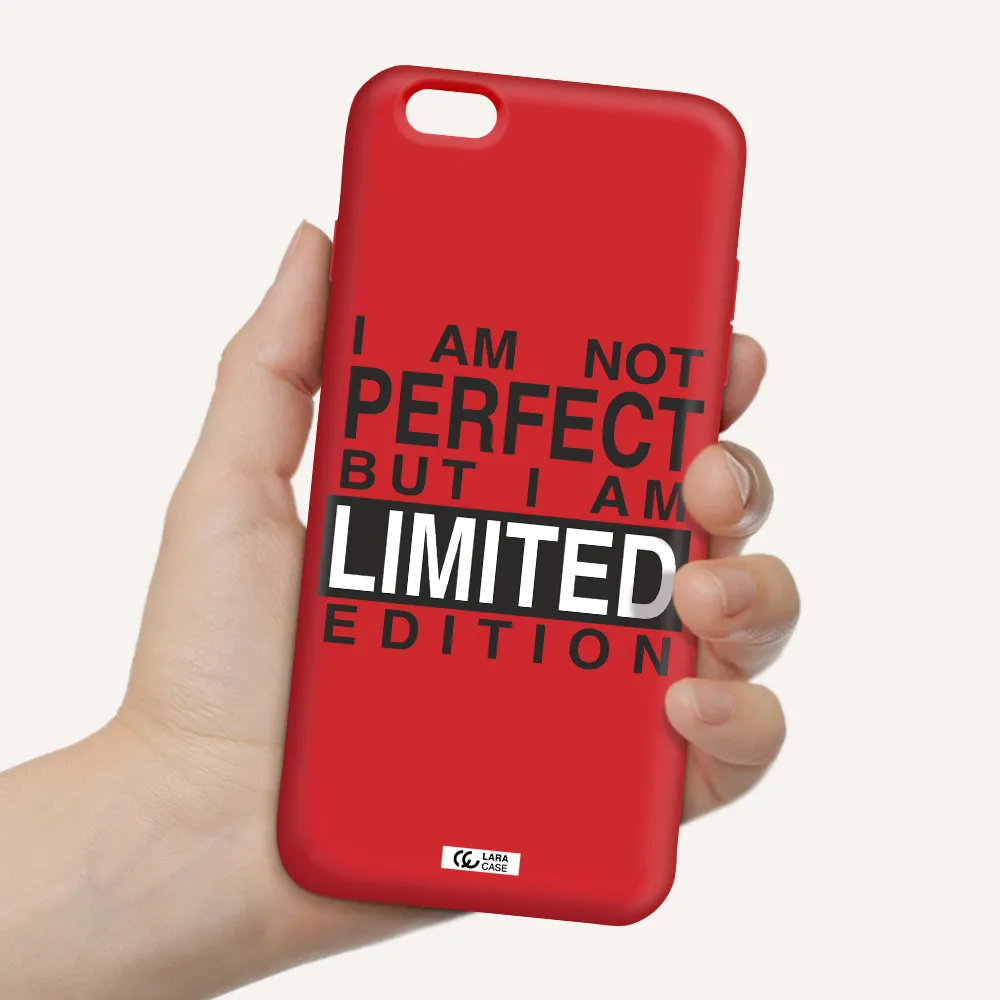 I Am Not Perfect Apple iPhone 6 plus Silicone Imperial Red Case