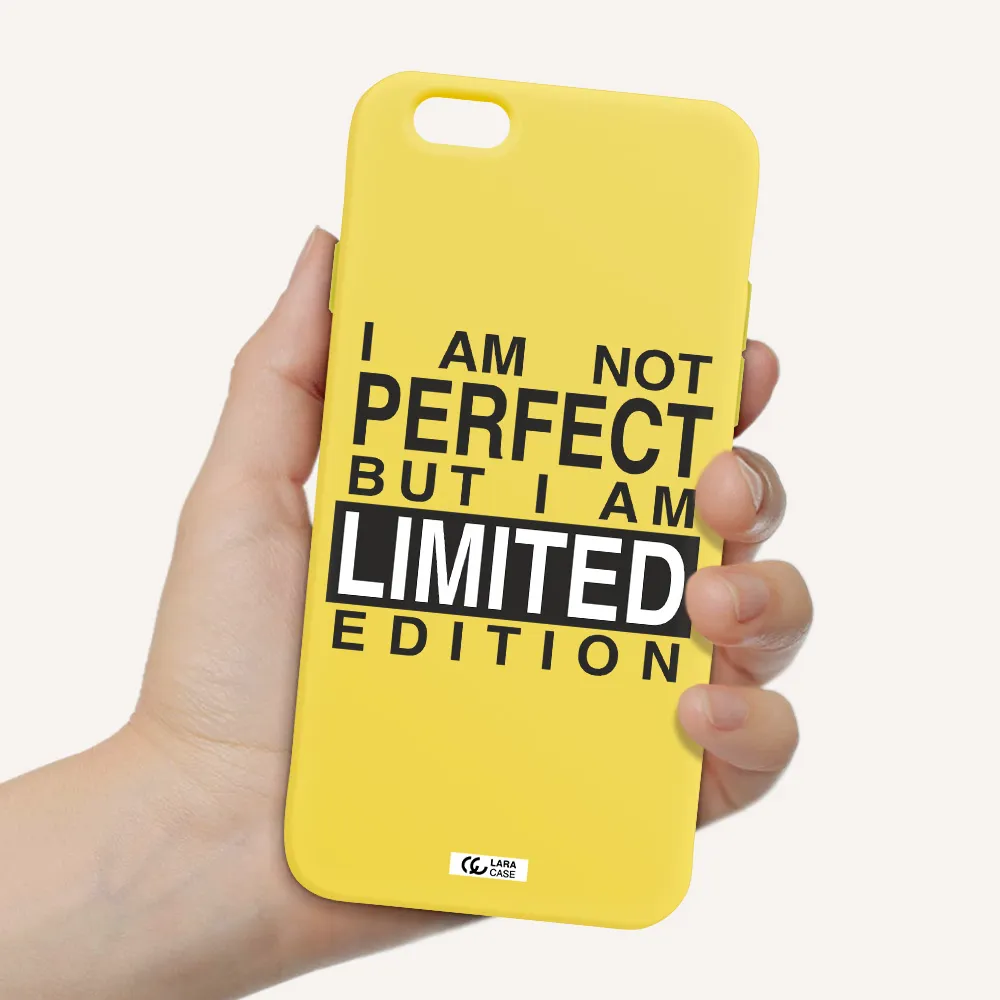 I Am Not Perfect Apple iPhone 6 Silicone canary yellow Case