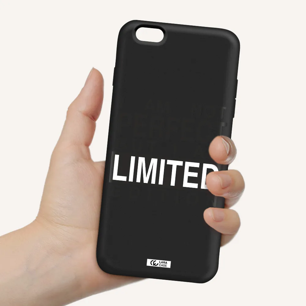 I Am Not Perfect Apple iPhone 6S Silicone black Case