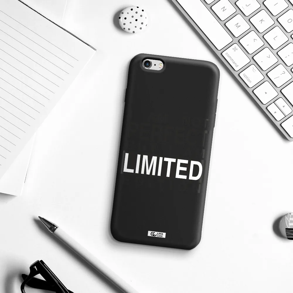 I Am Not Perfect Apple iPhone 6S Silicone black Case