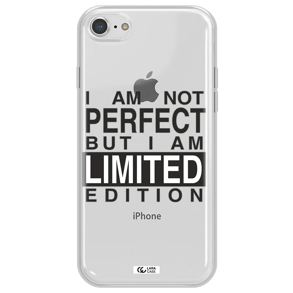 I Am Not Perfect Apple iPhone 7 Clear TPU Case