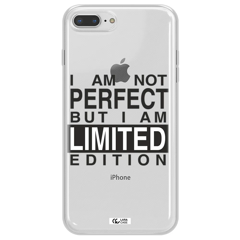 I Am Not Perfect Apple iPhone 7 plus Clear TPU Case