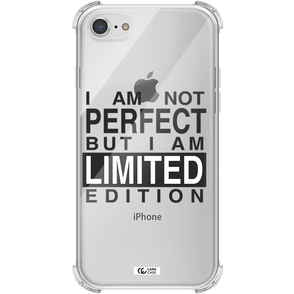 I Am Not Perfect Apple iPhone 8 Clear PC Case