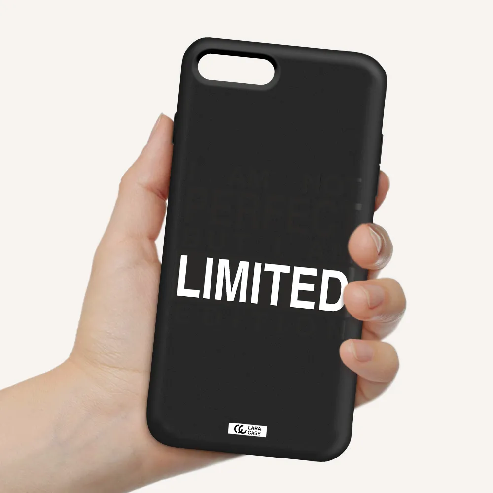 I Am Not Perfect Apple iPhone 8 plus Silicone black Case