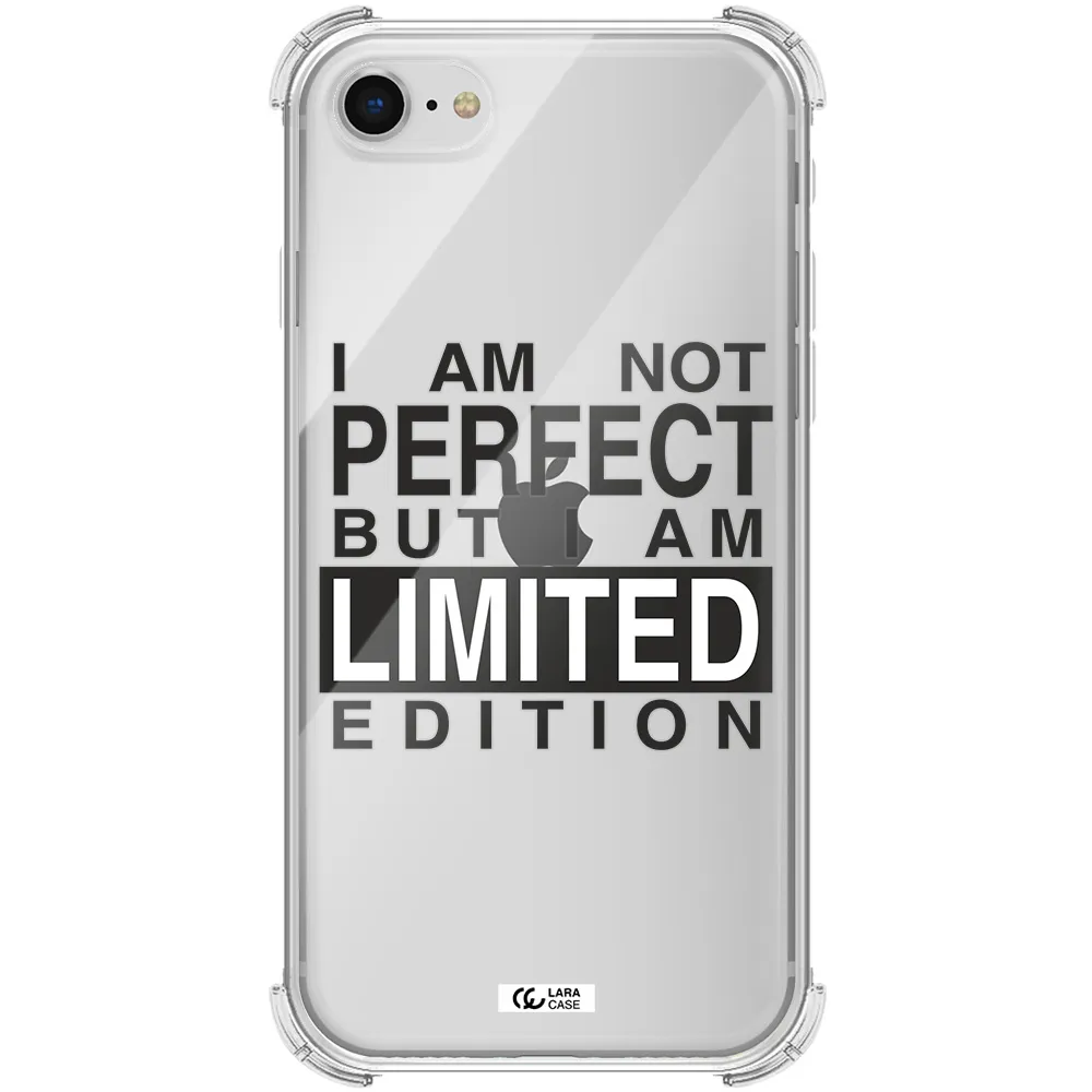 I Am Not Perfect Apple iPhone se 2020 Clear PC Case