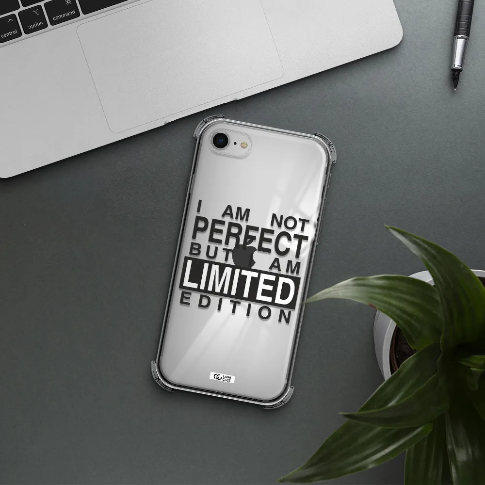 I Am Not Perfect Apple iPhone se 2020 Clear PC Case