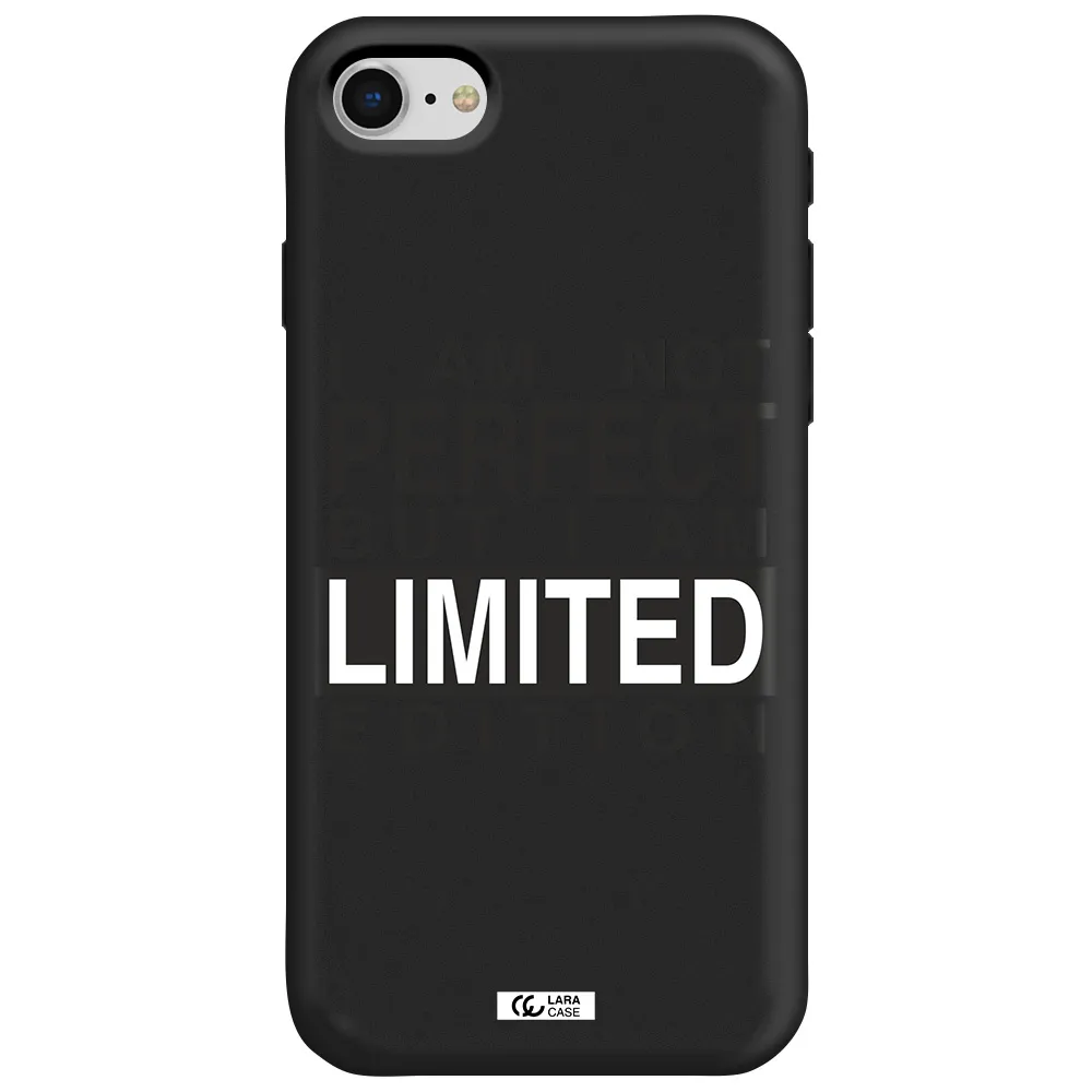 I Am Not Perfect Apple iPhone se 2020 Silicone black Case
