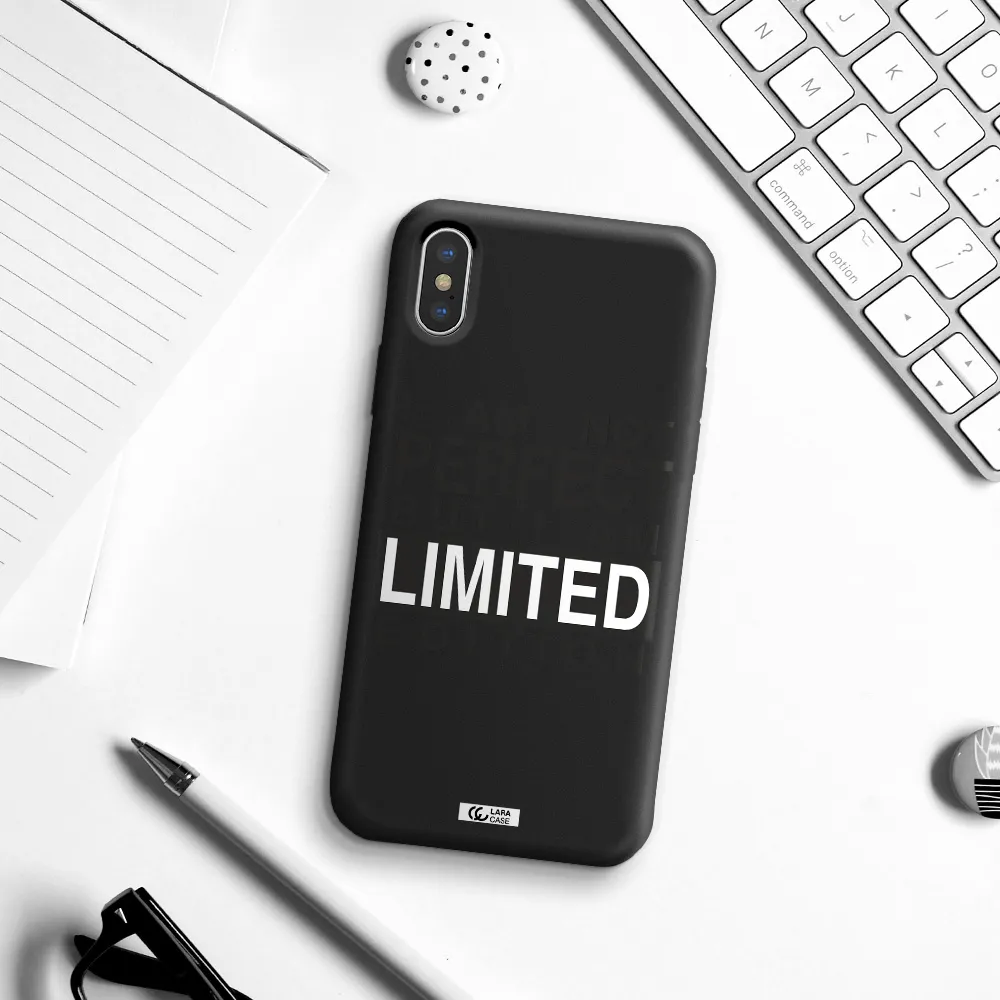 I Am Not Perfect Apple iPhone X Silicone black Case
