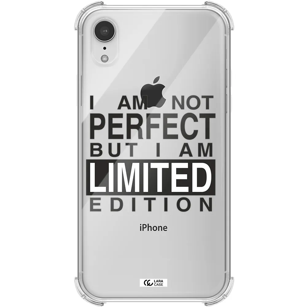 I Am Not Perfect Apple iPhone XR Clear PC Case